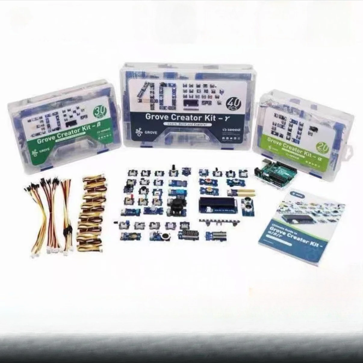 Grove Starter Lernmodule Plug-and-Play Elektronik-Projektset mit Anleitung für Arduino & Raspberry Pi