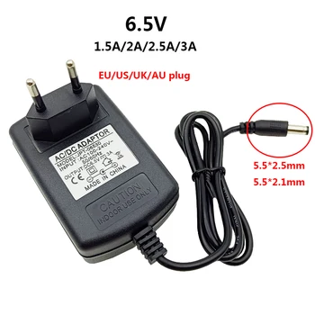 Universelles 6,5V 3A Netzteil 1,5A 2A 2,5A 6,5 Volt AC DC Adapter 220V 110V zu 6,5 V Stromversorgung AU UK US