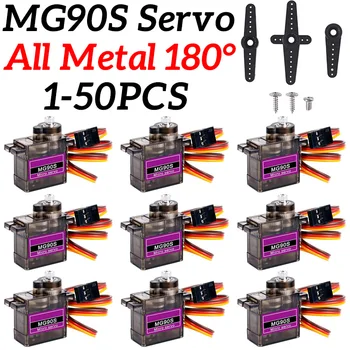 MG90S Servo 9g1/5/10/20/50 Stück Ganzmetallgetriebe 9g SG90 Verbesserte Version für Hubschrauber Flugzeug Boot