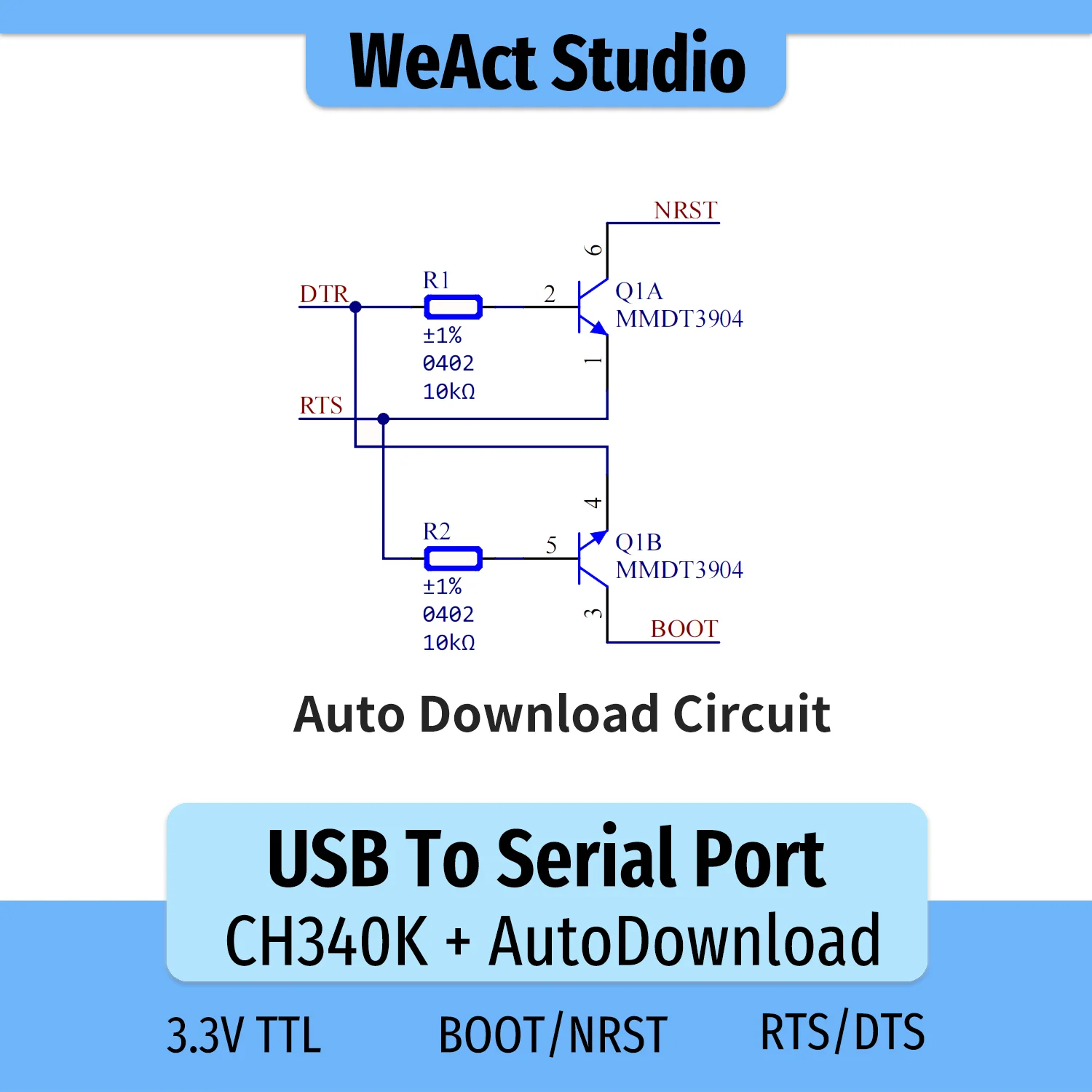 CH340K CH340 Modul USB zu TTL Konverter UART Modul CH340 3,3V Auto – Bild 4