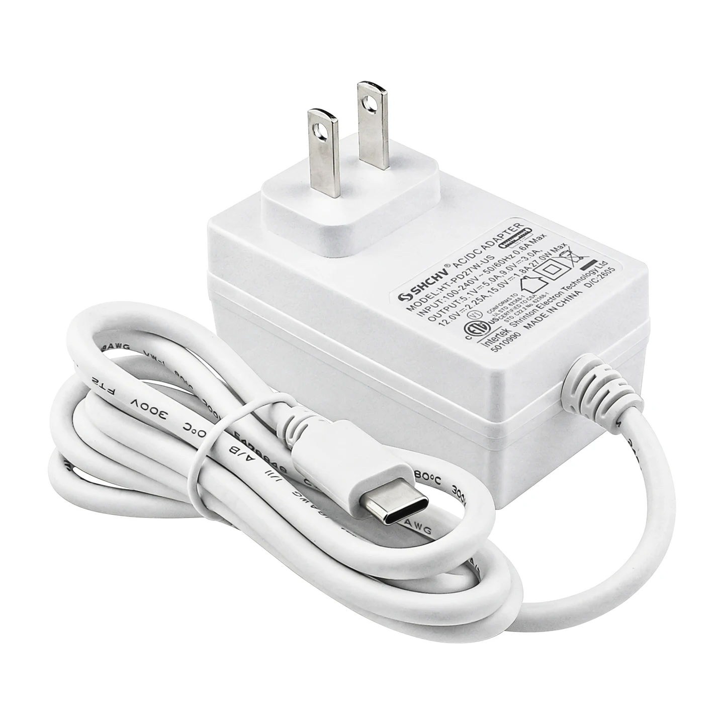 PD 27W USB-C Netzteil 5V 5A Typ-C Schnittstelle EU US UK AU Stecker Netzadapter Ladegerät für Raspberry Pi 5