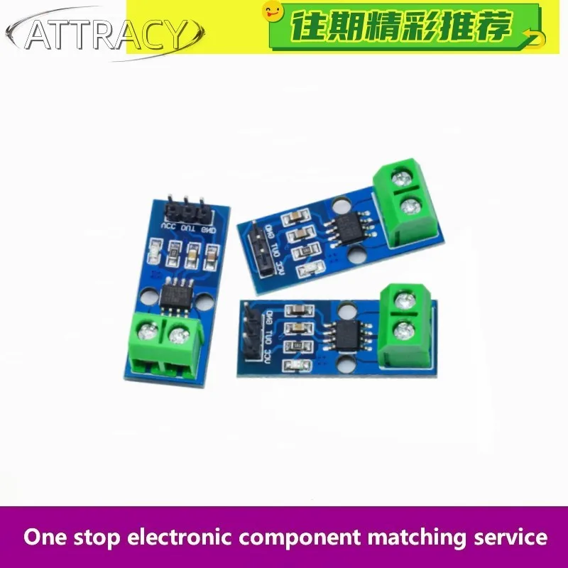 Hongtai Shengye ACS712 Modul 5A, 20A, 30A Strommessplatine ACS712-05B Hall-Effekt-Stromsensor
