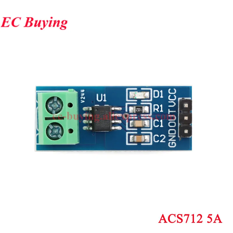 ACS712 ACS758 Hall Strom Sensor Modul Detektor 5A 20A 30A 50A 100A 150A 200A bereich Erkennung (10 Stück)