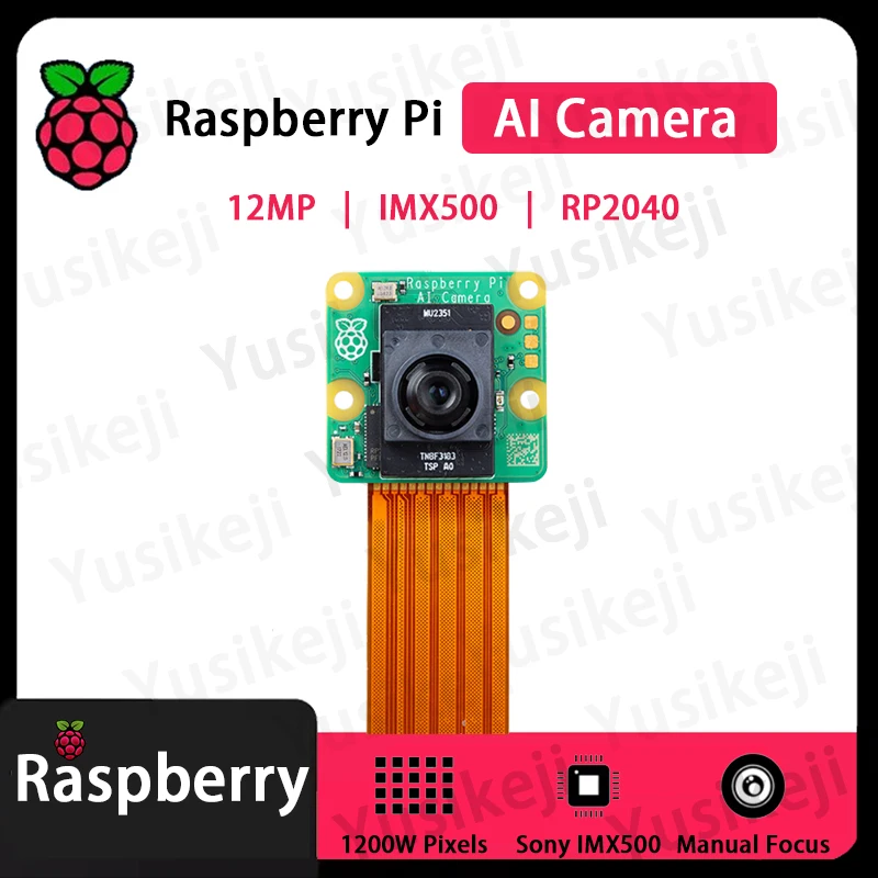 Raspberry Pi AI-Kamera, für PI 5, Sony AI-Kamera, 12 MP, IMX500 – Bild 2