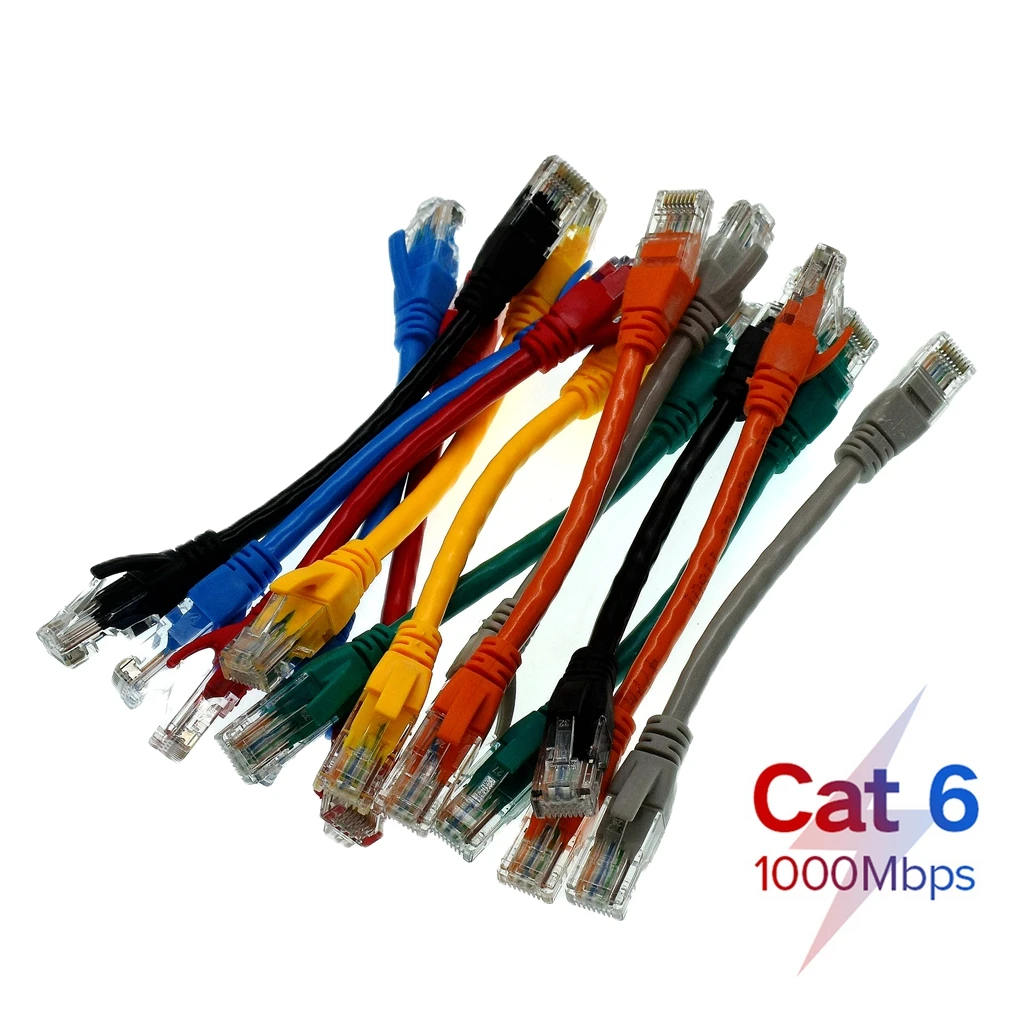 Kurzes RJ 45 Ethernet Cat6 Netzwerkkabel, 15 cm Twisted Pair Patchkabel Internet UTP Cat6 Lan für Laptop