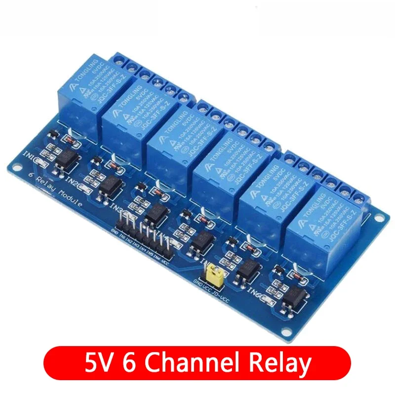 5 V 12 V 1 2 4 6 8-Wege-Relaismodul für Arduino 1 2 4 6 – Bild 5