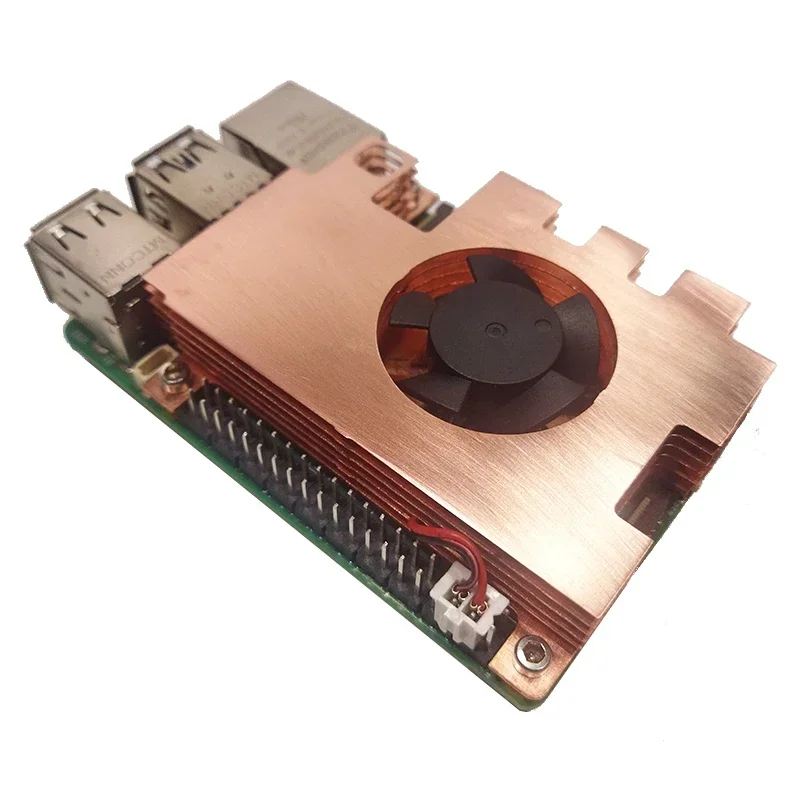 Raspberry Pi 5, aktiver Kühler, Vollkupfer-Kühlkörper mit niedrigem – Bild 6