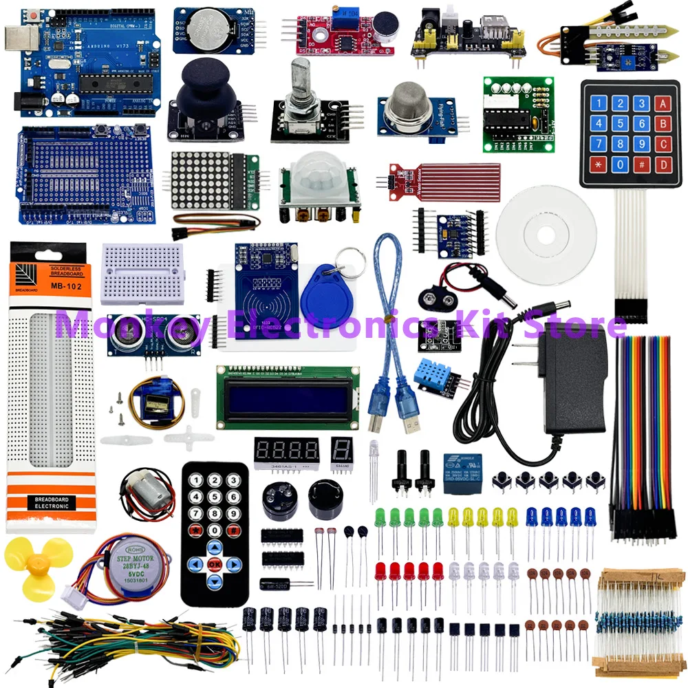 Das Umfangreichste Lernset für Arduino Uno-R3 Board Programmierprojekt DIY Elektronik-Labor Smart Kit