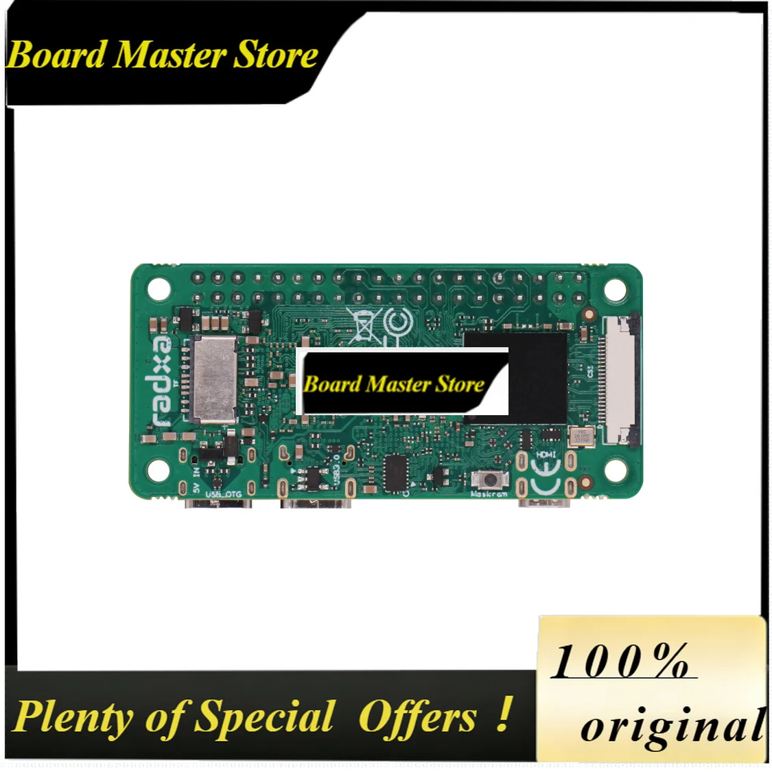 BoMaSRadxa ZERO 3W RK3566 4-Kern-CPU SBC, GPU, NPU, HDMI mit 1080P-Ausgang, und WiFi 6 & BT 5.4