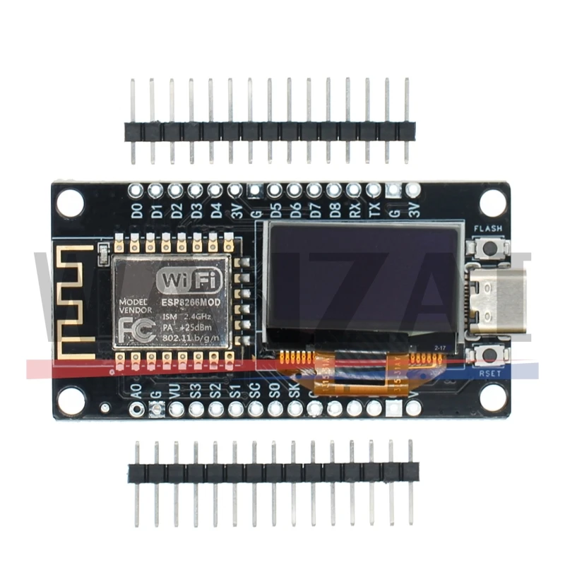NodeMCU ESP8266 Entwicklungsboard mit 0,96 Zoll OLED-Display CH340G – Bild 3