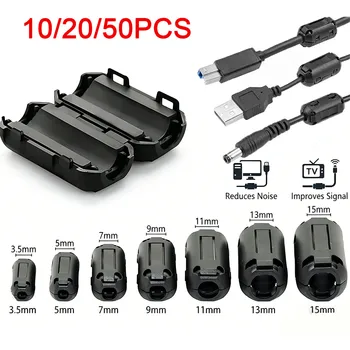 Clip-on Ferritkern RFI EMI Störschutzfilter für 3,5-15mm USB/TV/Audiokabel Anti-Interferenz Ferritperle