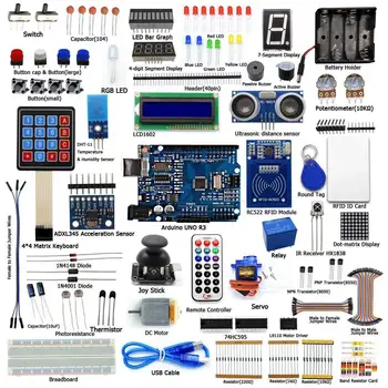 Geeignet für UNO Starter Kit Component Pack Anfänger Starter Kit MEGA2560 +1602+0,96 Zoll DIY Set