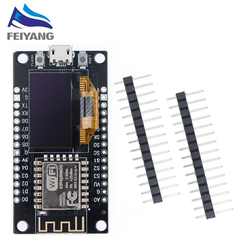 NodeMCU ESP8266 Entwicklungsboard mit 0,96 Zoll OLED-Display – Bild 2