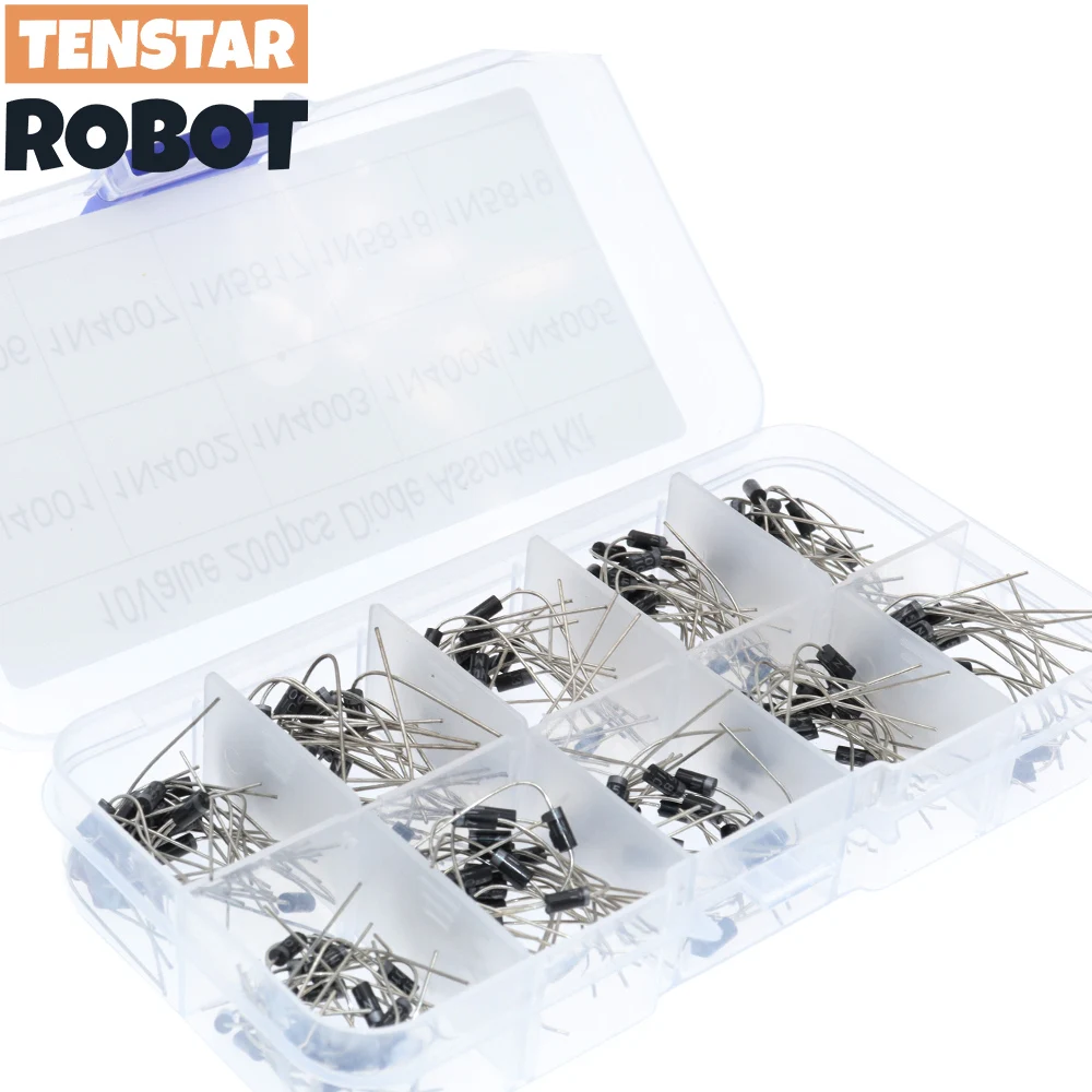 10 Werte Gleichrichterdioden-Sortiment-Set 1N4001 1N4002 (200 Stück) – Bild 4