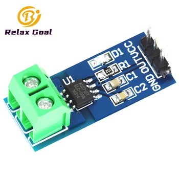 ACS712 Range Hall Stromsensormodul 5 A 20 A 30 A ACS712ELC Strommessmodul mit Leistungsanzeige für Arduino