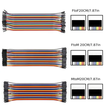 40pin 20cm Dupont Line männlich zu männlich weiblich zu weiblich Jumper Dupont Draht kabel für Arduino DIY Kit