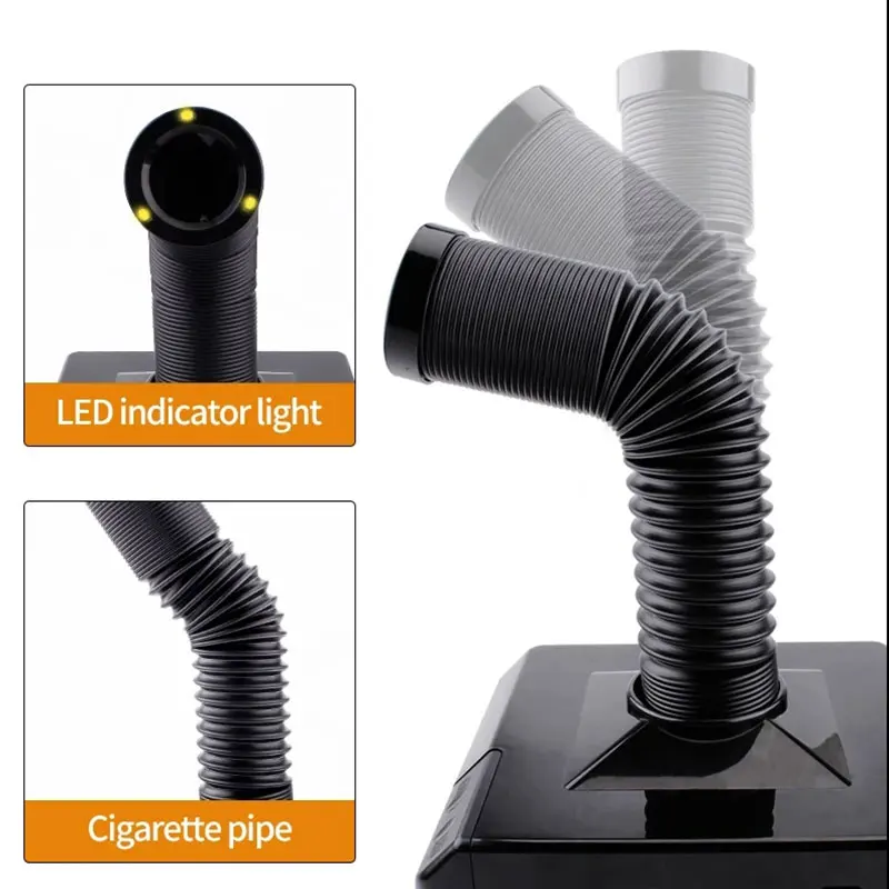 Rauchabsauggerät mit LED-Licht 220V Aktivkohlefilter Schwamm Lötkolben – Bild 4