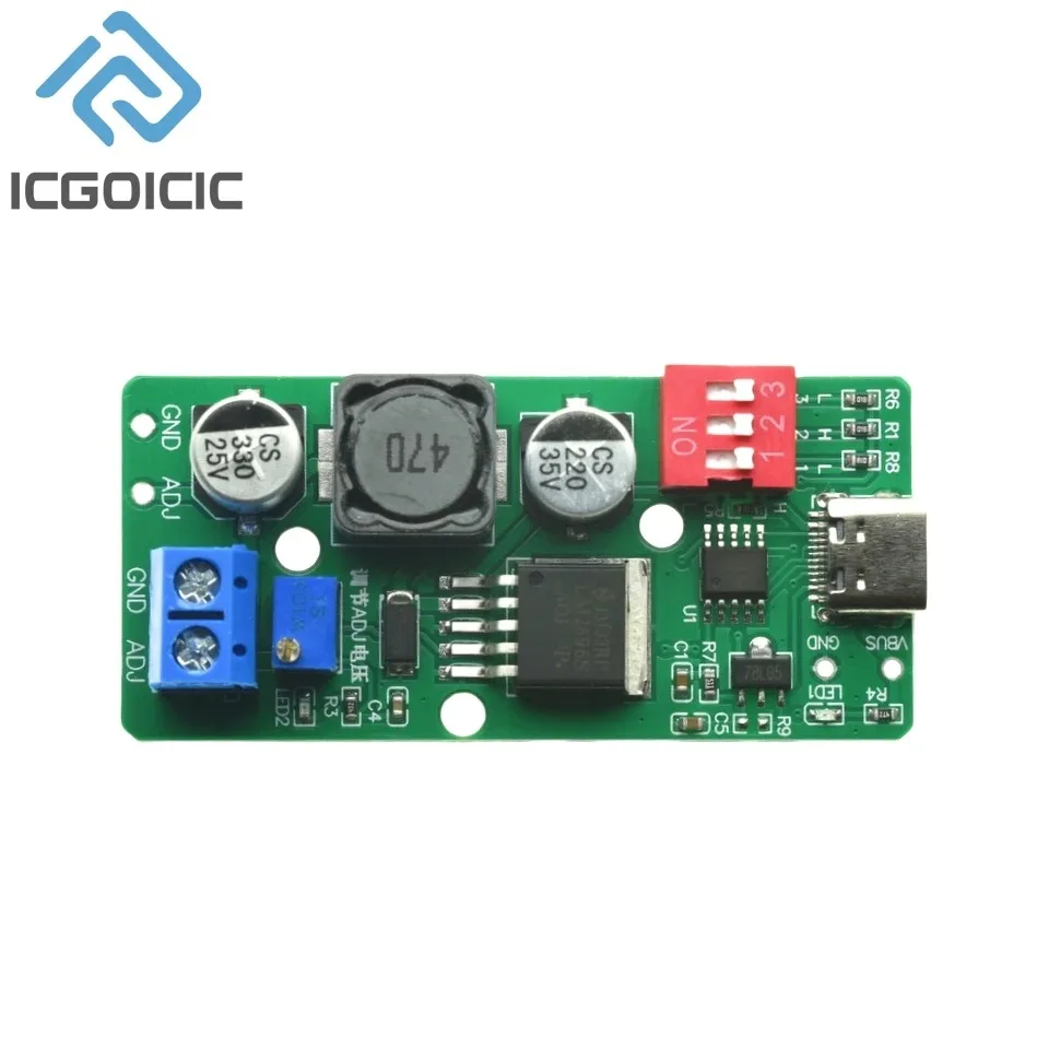 USB-C PD-Triggermodul - wählbarer 5 V/9 V/12 V/15 V/18 V Ausgang, PD-Sink-Board für Ladegerät-Tests
