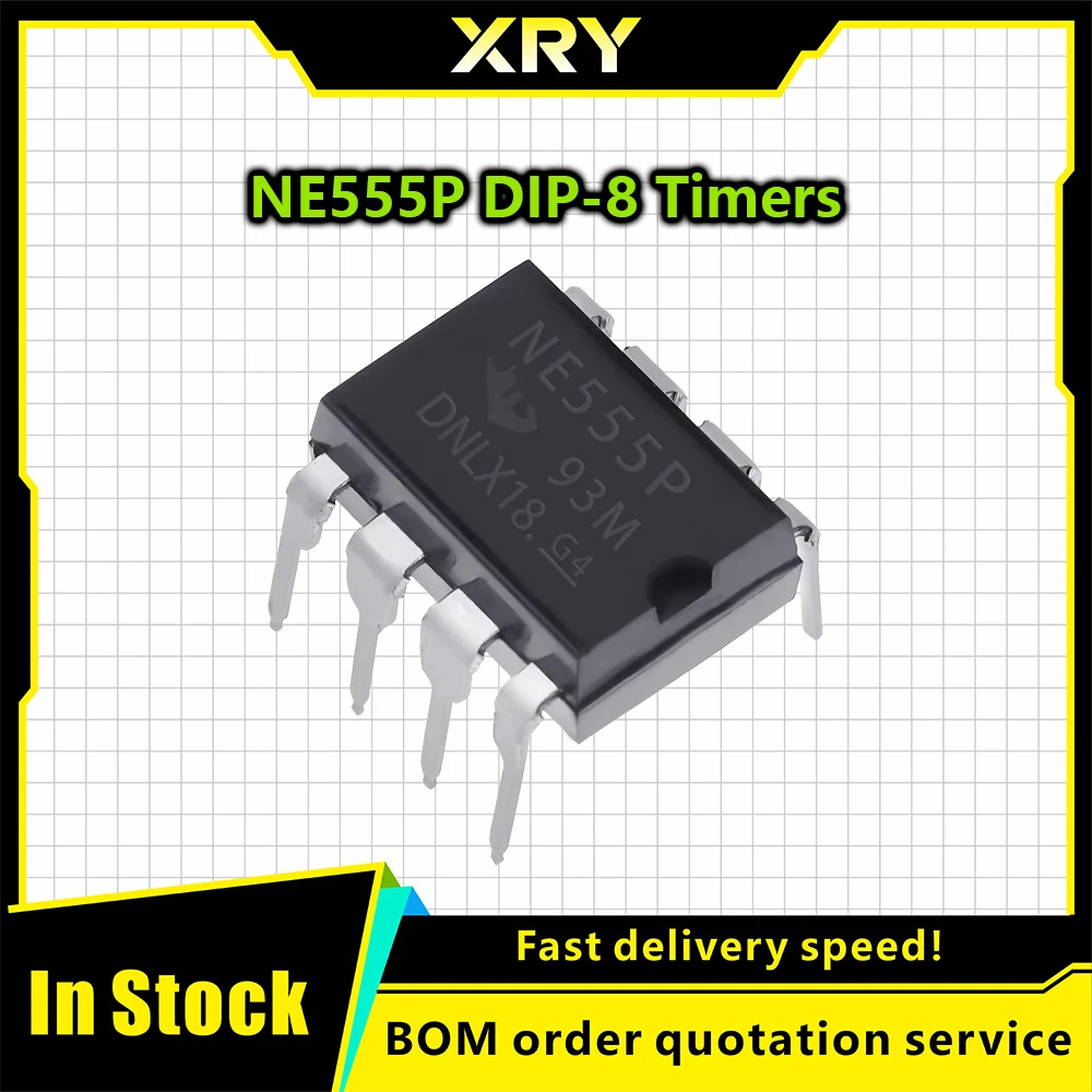 XRY 20-50 Stück integrierte Schaltkreise NE555 NE555P 555 DIP-8 Timer – Bild 3