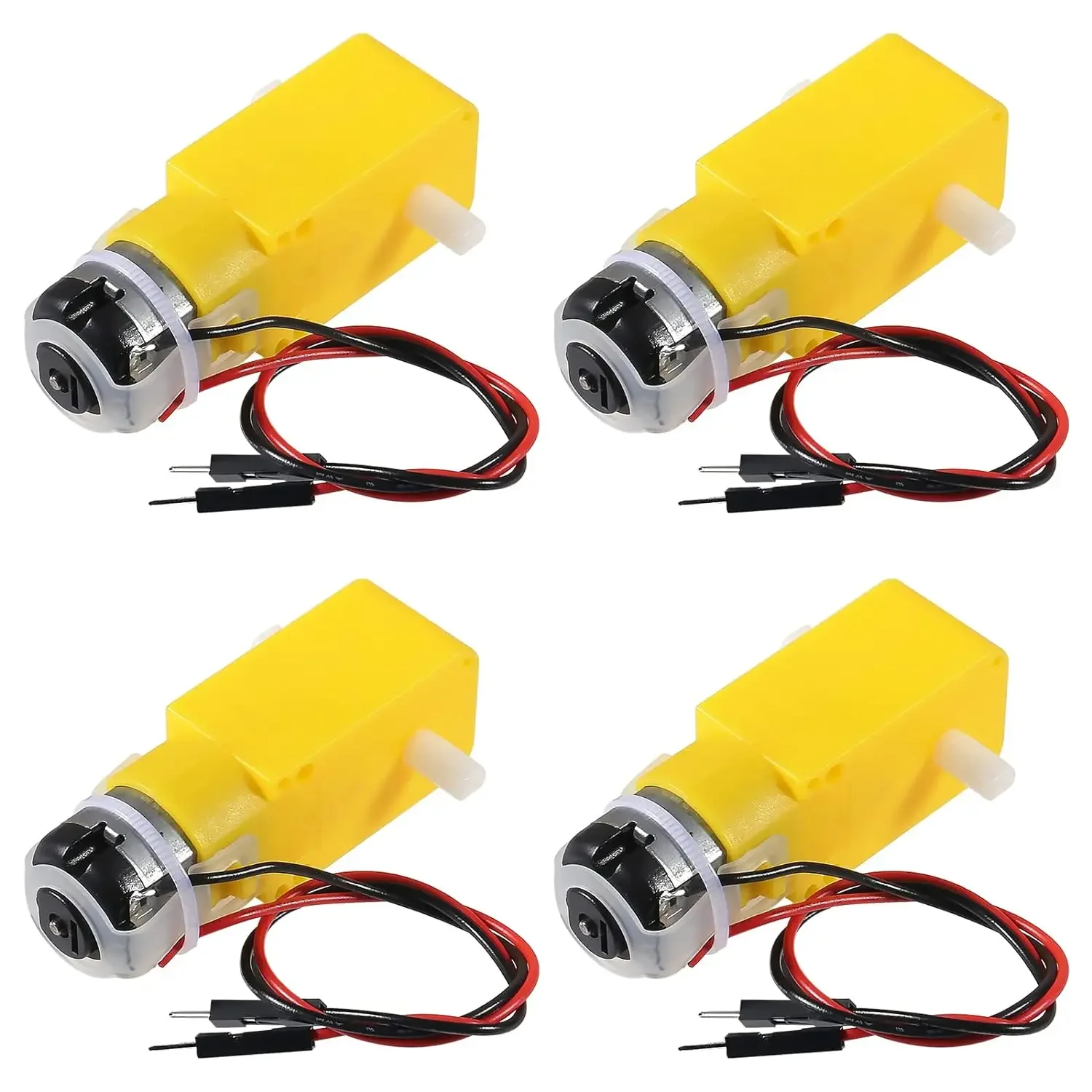 TT Motor Elektrische Motor DC 3V-6V Dual Welle Getriebe Motor für Smart Auto Roboter Spielzeug Autos (4 Stück)