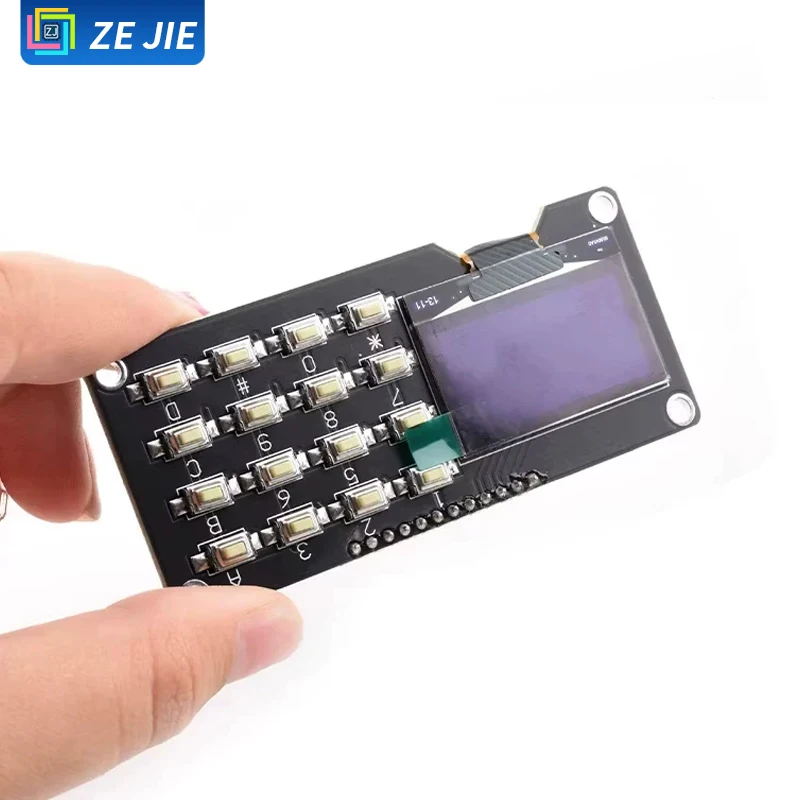 12864-Bildschirm, 0,96"-OLED-Displaymodul mit Matrix-Tastatur – Bild 2