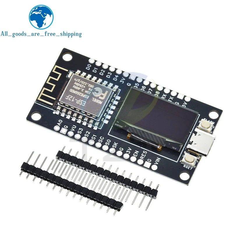 NodeMCU ESP8266 V3 Entwicklungsboard mit 0,96 Zoll OLED-Display CH340 – Bild 4