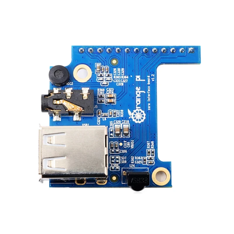 Orange Pi Zero Erweiterungsplatine USB 2.0 x2 Audio Video Mic IR-Empfänger OPi-Schnittstelle