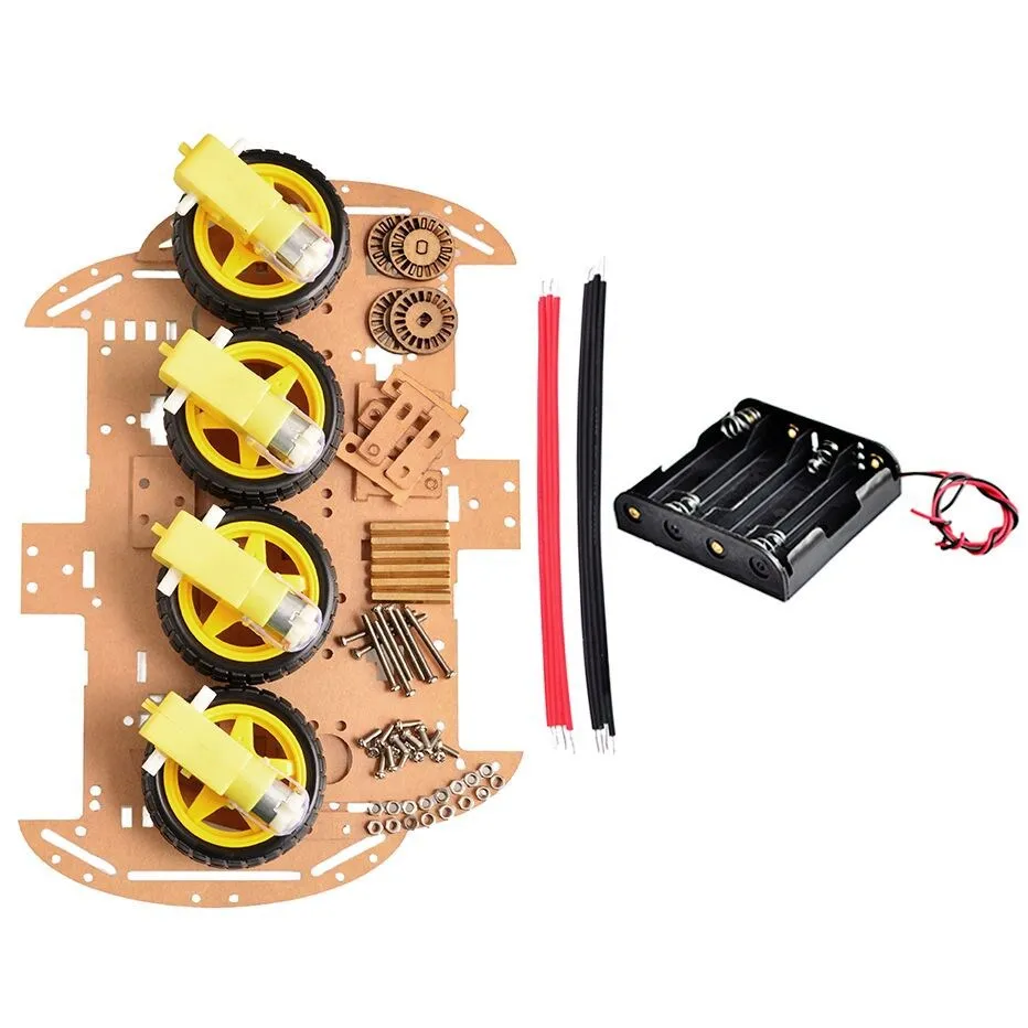 4WD Smart Roboter-Auto-Chassis-Kits für Arduino – Bild 3