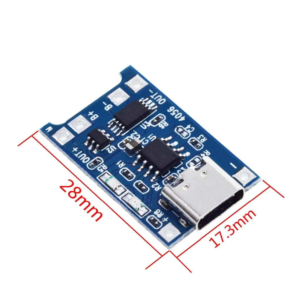 TP4056 5 V 1 A Typ-C USB 18650 (100 Stück) – Bild 2