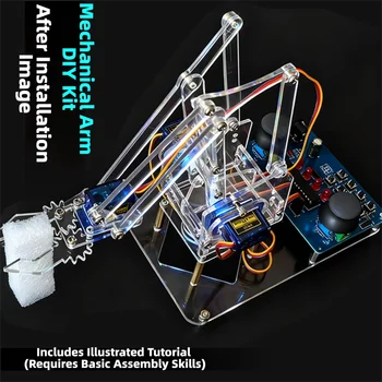 Komplettes DIY Roboterarm Lern- und Bausatz - Praktische Übungen in Löttechnik, Elektronik Grundlagen