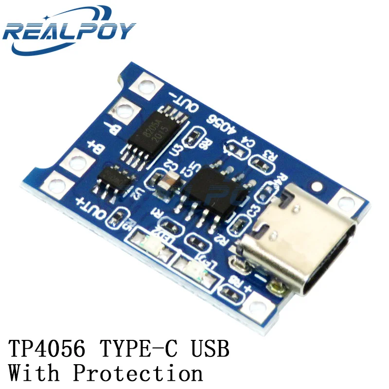 TP4056 mit Schutz, zwei Funktionen, 5 V, 1 A, Mini-Micro-TYPE-C, USB – Bild 5