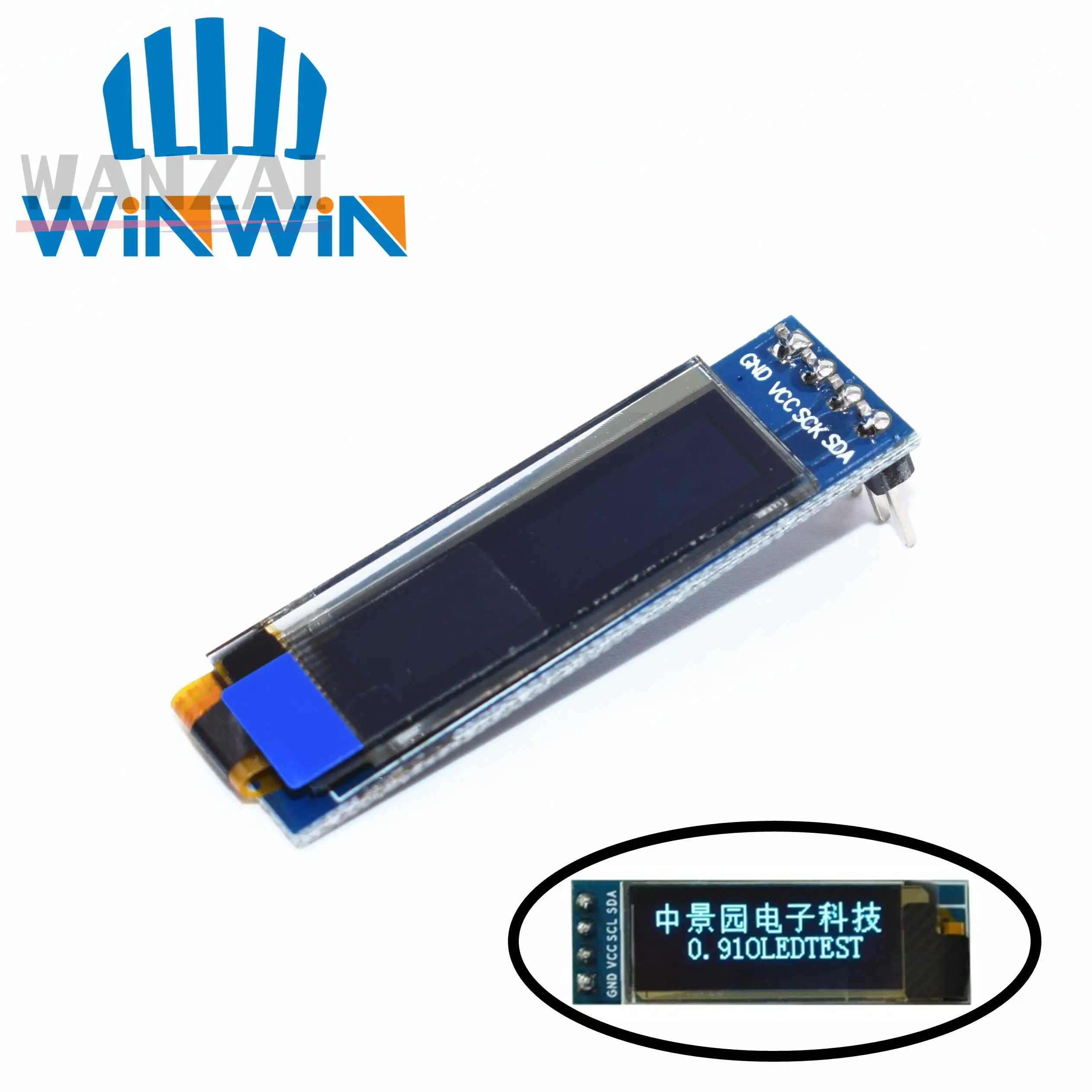 0,91 Zoll oled Modul 0.91 "weiß/blau oled 0.91x32 oled lcd LED ssd1306 – Bild 3