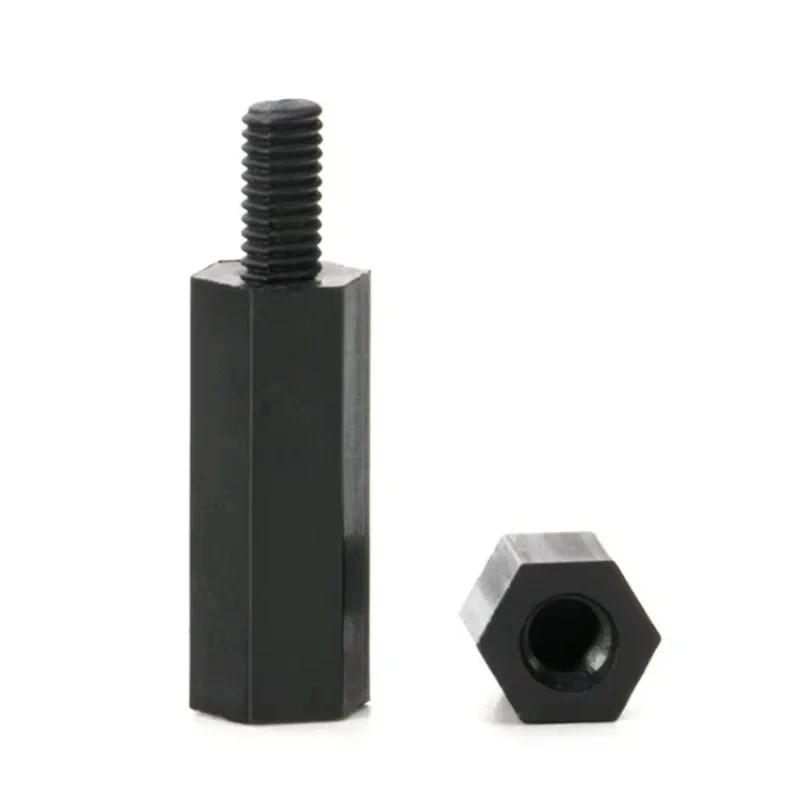 M2 bis M6 Schwarzer Sechskant-Nylon-Abstandshalter – Bild 6