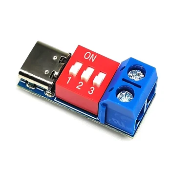USB-C PD Trigger Platine Modul PD/QC Decoy Board Schnell ladung USB Typ-C bis 5V 9V 12V 20V Ladegerät Power