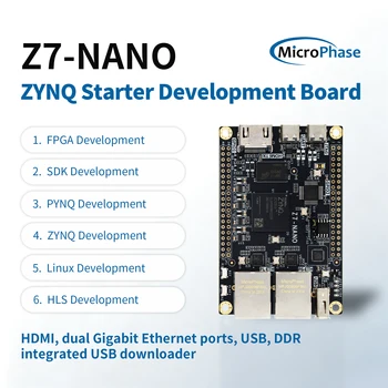 Microphase Z7-Nano XILINX FPGA-Entwicklungsplatine ZYNQ-Kernplatine 7020 7010 PYNQ Dual-Netzwerkanschluss