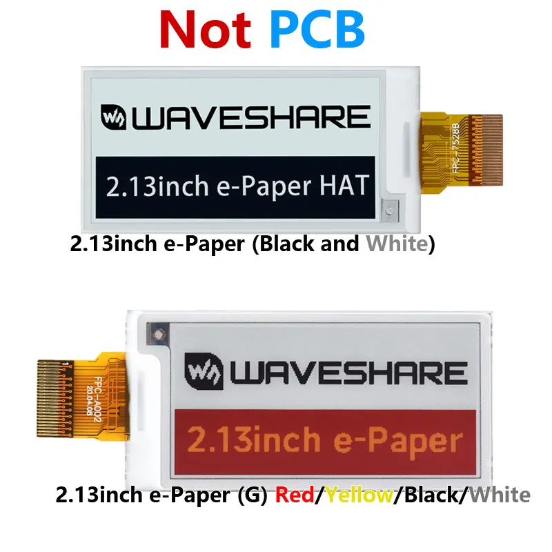 2,13 Zoll E-Ink Display HAT, 250 x 122 Pixel E-Paper-Bildschirm LCD – Bild 3