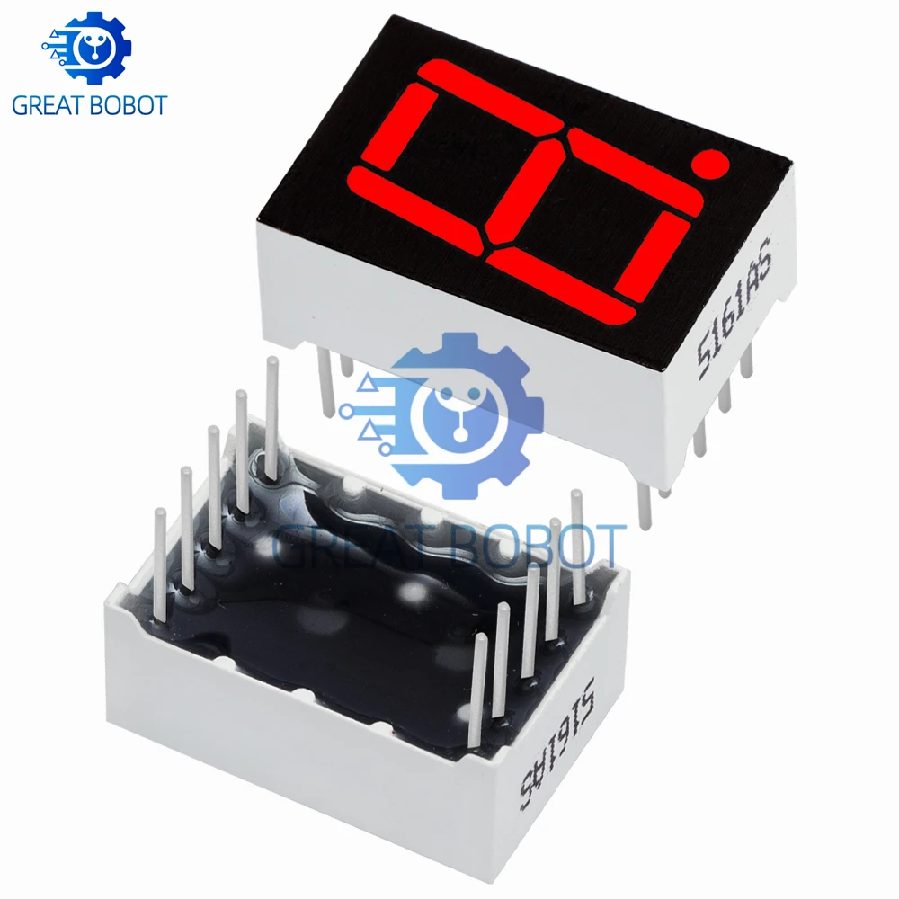 0,56-Zoll 1-stellige 4-Bit 7-Segment Digitalröhre: Rote LED, Anzeige – Bild 6