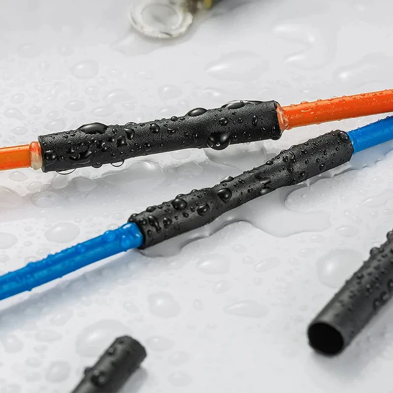 Schwarzes Schrumpfschlauch-Set, thermobeständiger Schlauch – Bild 3