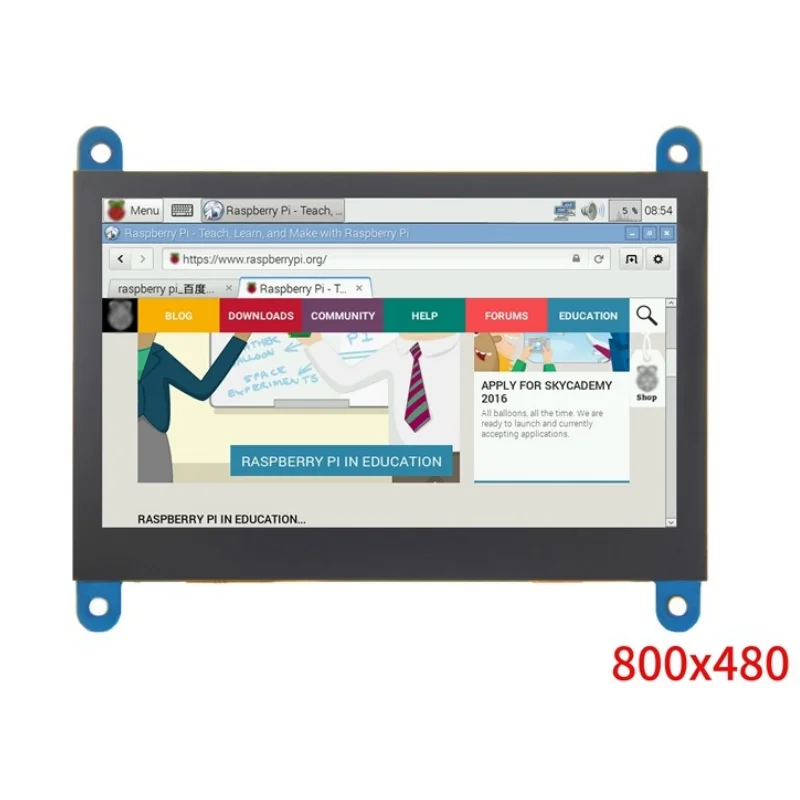 4,3-Zoll Raspberry Pi HDMI-Display USB-Kapazitiver Touchscreen – Bild 3