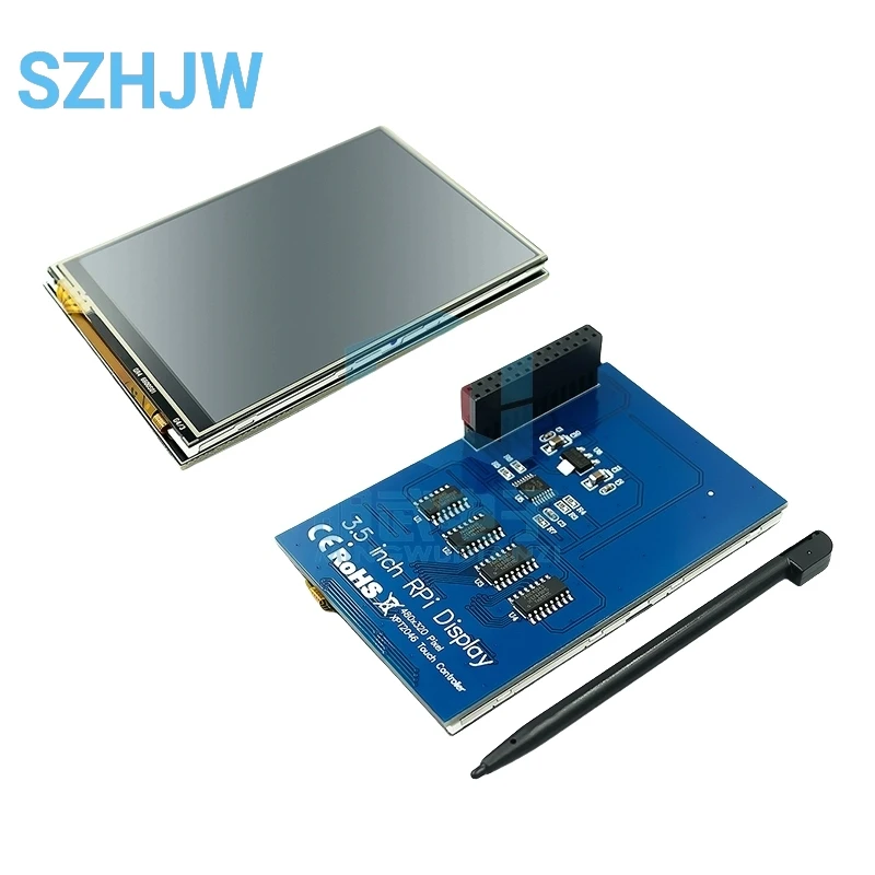 3,5-Zoll-Anzeigemodul 3,5-Zoll-Touchscreen 320×480 TFT-Touchscreen-Display mit Touch-Stift für Raspberry Pi A