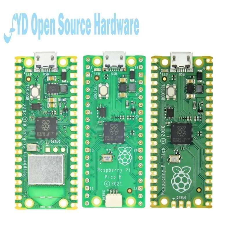 Raspberry Pi-Pico mit drahtlosem WLAN-Modul Dual-Core-Arm Cortex Mo RP2040-Mikrocontroller-Entwicklungsplatine