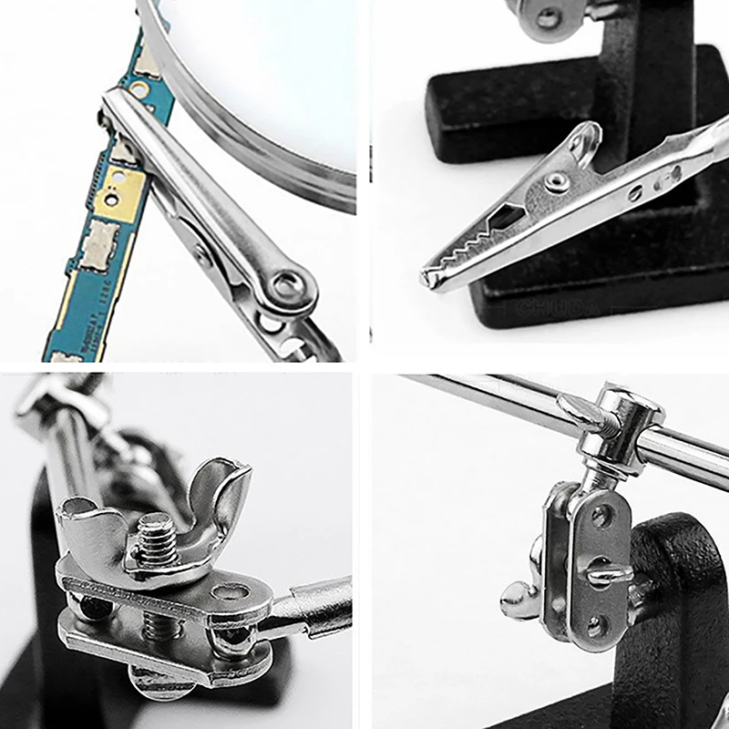60mm dritte Hand Lötkolben Stand klemme helfende Hände Clip Werkzeug – Bild 4