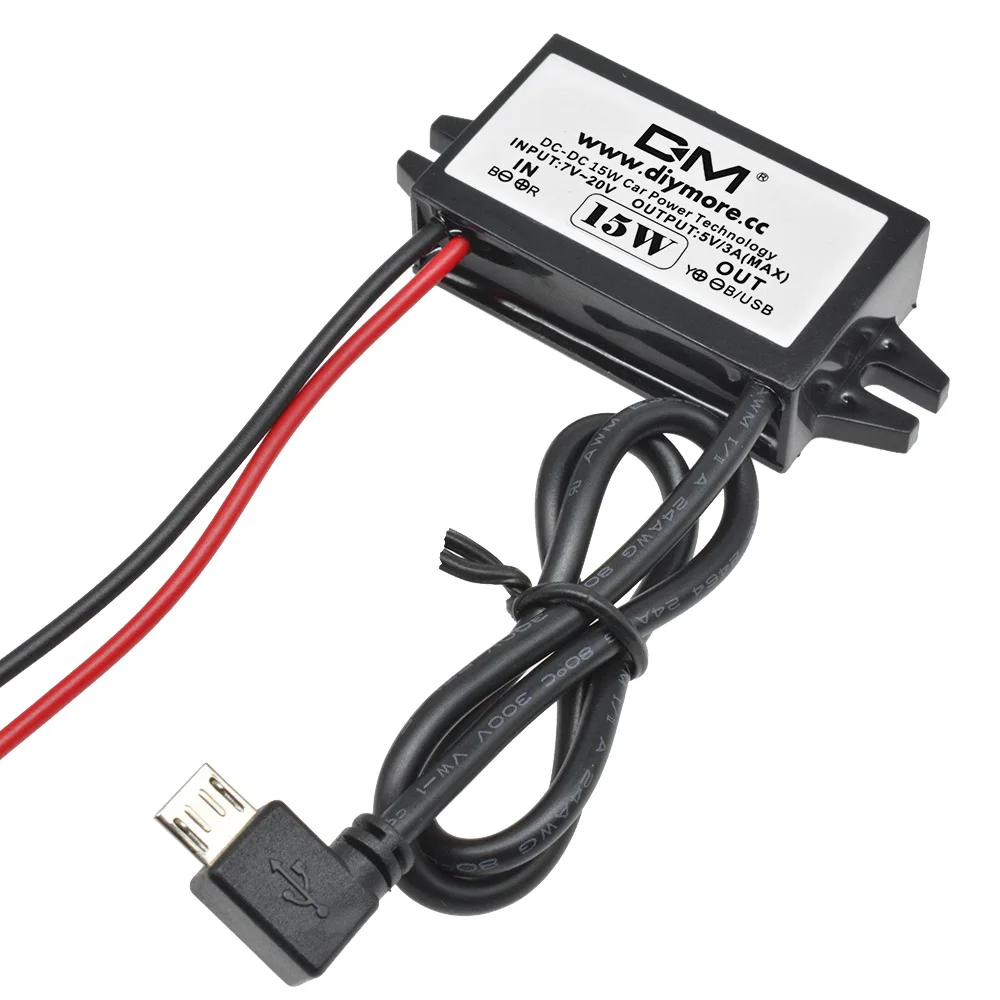 10W 15W 24W 12V auf 5V 2A 3A DC-DC Step Down Buck Converter Netzteil – Bild 4