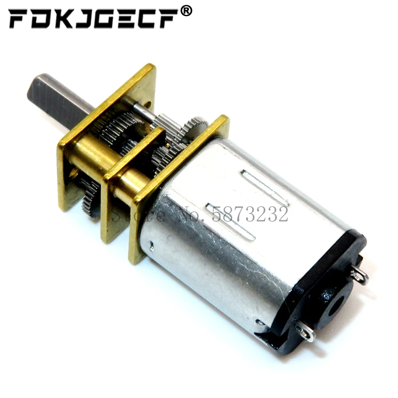 DC 3V/6V/12V N20 Mini Micro Metall Getriebe Motor mit Zahnrad DC – Bild 2
