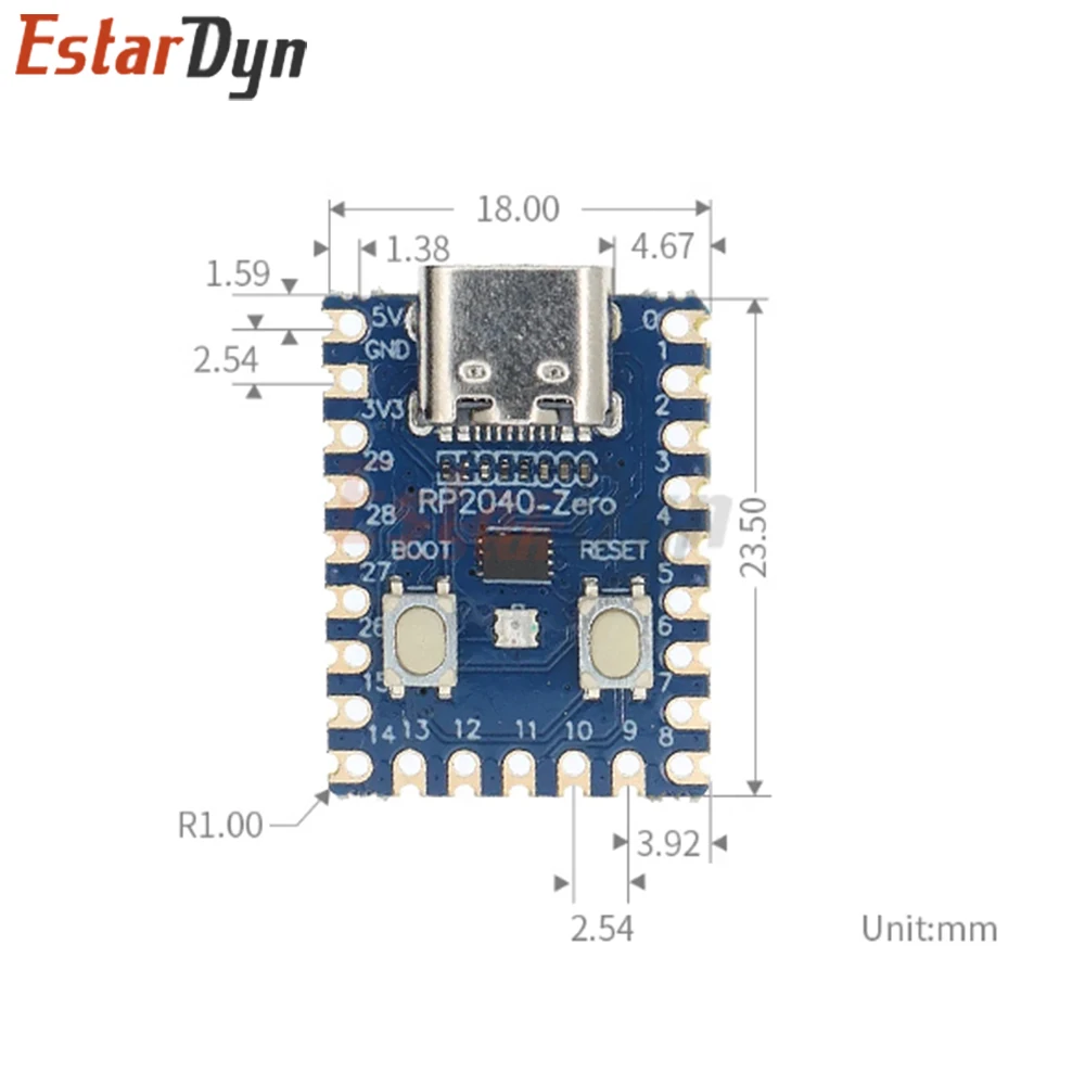Estardyn RP2040-Zero RP2040 für Raspberry Pi Mikrocontroller PICO – Bild 3