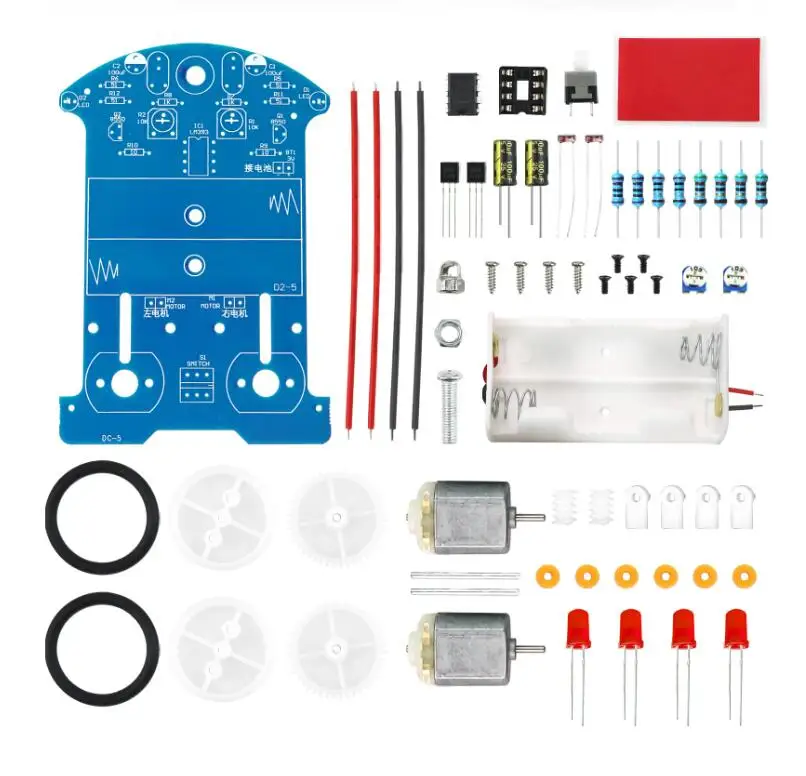 Elektronik Lötkolben Projekt Kits Smart Car Line Following Robot Praxis Lötkolben Lernen Anfänger DIY