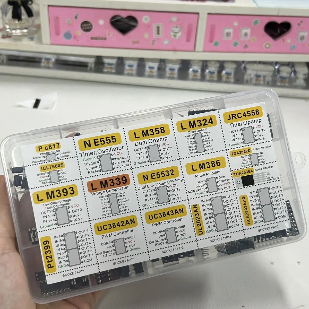 Sortiment IC-Chip-Kit Operationsverstärker Oszillator (150 Stück) – Bild 3