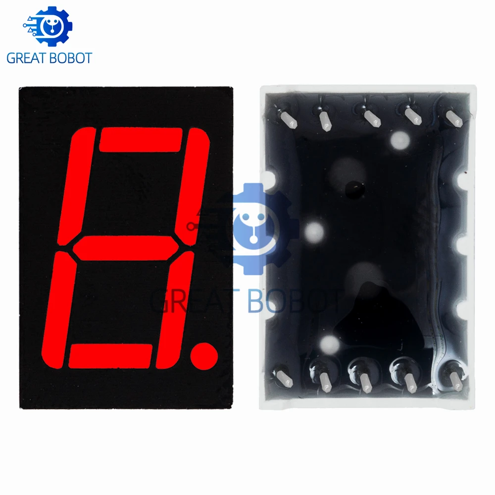 0,56-Zoll 1-stellige 4-Bit 7-Segment Digitalröhre: Rote LED, Anzeige – Bild 5