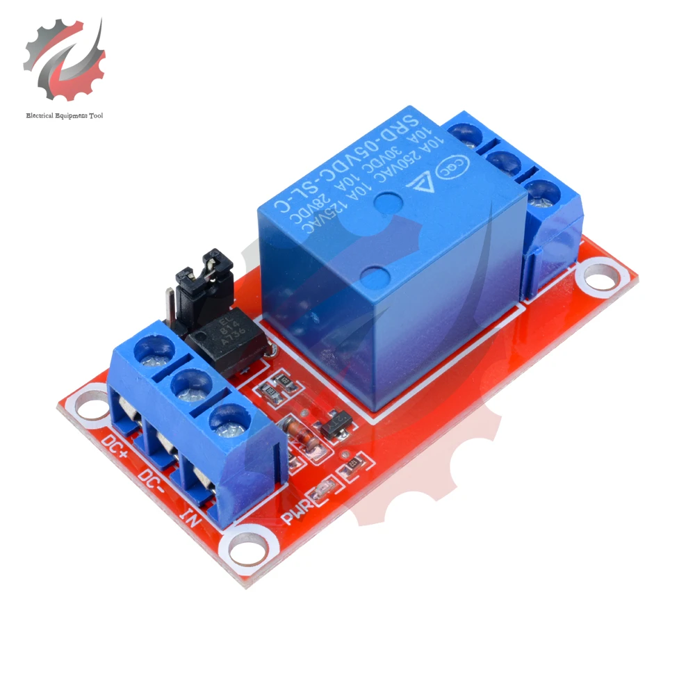 DC 5 V 9 V 12 V 24 V 1-Kanal-Relaismodul-Board-Abschirmung – Bild 2