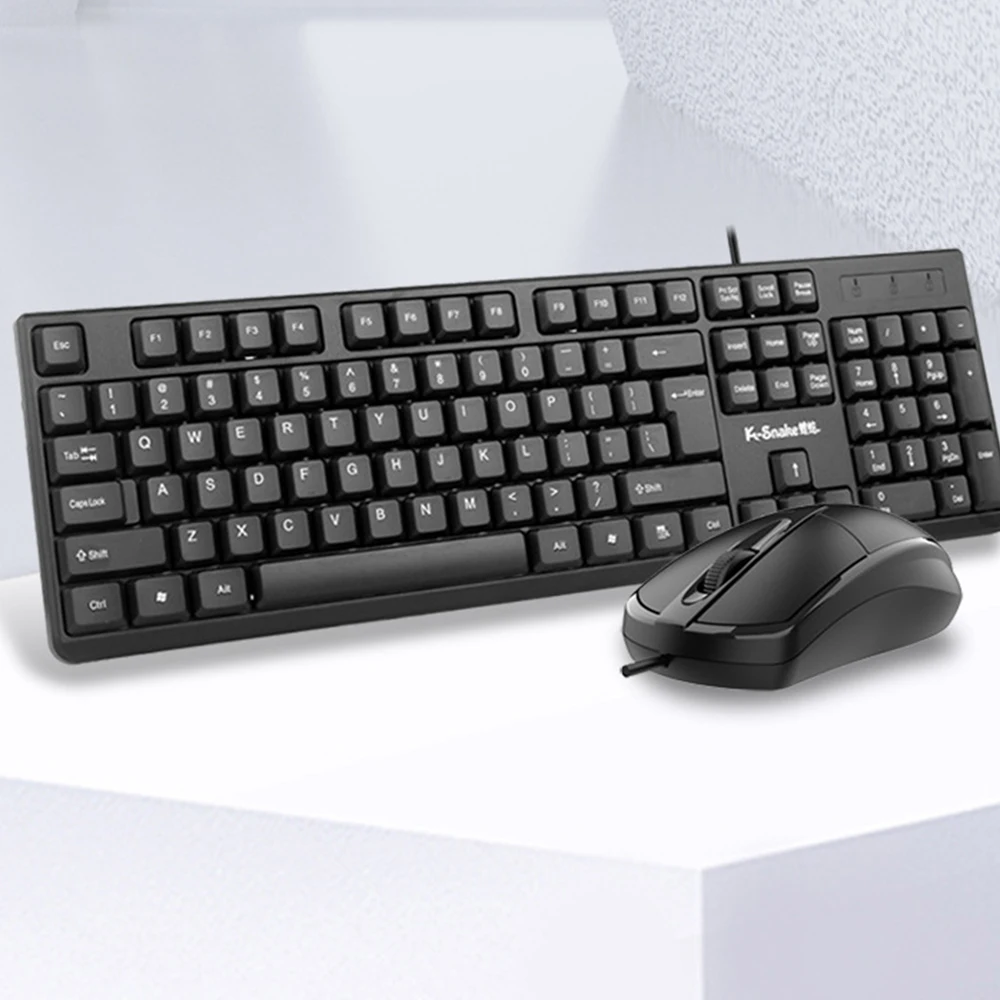 Wired USB Tastatur Und Maus Set Geeignet Für Computer Laptop Business – Bild 2